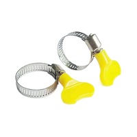 Collier de serrage robuste avec poignée réglable en plastique/métal, accessoires de machinerie en acier inoxydable, outil de jardinage, raccord de tuyau