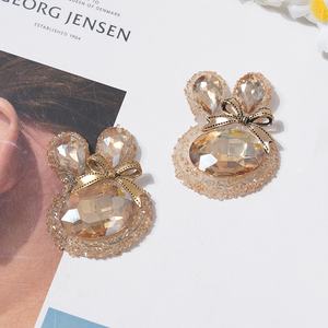 Vente directe d'usine, pinces et bandeaux pour cheveux en cristal et strass, lapin et trèfle, produits semi-finis pour la fabrication de bijoux, accessoires - Product Image 2