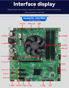 เมนบอร์ดแบบฝัง Zhaoxin KX-U6780A |   เมนบอร์ดควบคุมอุตสาหกรรมขนาด 8C/8T 4K 60Hz DDR4 128GB M.2 4 ATX รองรับ DDR4 RAM แบบ Wide - Product Image 3