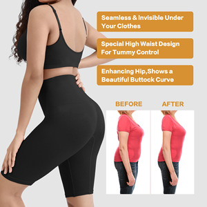 Corset gainant sans couture pour femme, <span class=keywords><strong>grande</strong></span> <span class=keywords><strong>taille</strong></span>, avec logo personnalisé, style euro-américain, pour sculpter les fesses et affiner le ventre, avec bretelles halter - Product Image 4