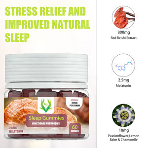 Gomitas para Dormir con Fórmula Personalizada OEM, Mezcla para Dormir con Reishi, Apoyo para el Sueño, Alivio del Estrés, Relajación, Gomitas para Dormir de Marca Privada - Product Image 4