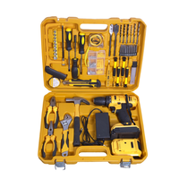 Ensemble de perceuse sans fil 21V, Taladro Inalambrico, kit de perceuse électrique puissante, ensemble d'outils électriques portables pour la réparation et le bricolage à domicile