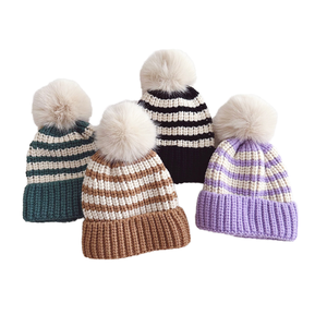 <b>Plain</b> Winter Beanie <b>Cap</b> Flexible Knit Design Comfortable Daily Wear Outdoor Casual Headwear Accessory - Product Image 1