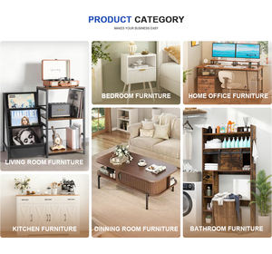 木の形をした無垢材9層調節可能な床立ちモダンな学生本棚バックパネル付き - Product Image 6