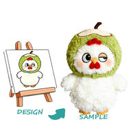 Oreiller en peluche personnalisé - Peluche super douce brodée à poils longs