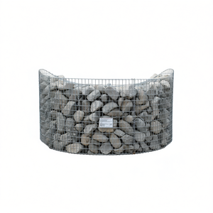 Panier gabion arqué en fer galvanisé 78,7x19,7x39,4 Ornement de jardin Décoration paysagère extérieure - Product Image 1