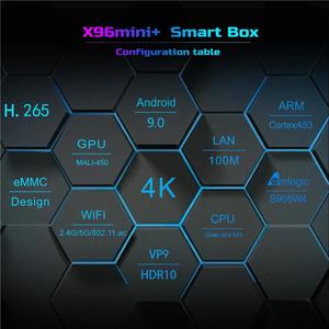 X96Mini Plus S905W4 4K Tv Box Android 9,0 2Gb 16Gb 2,4G/5Ghz Wifi Soporte Smart TV - Product Image 5