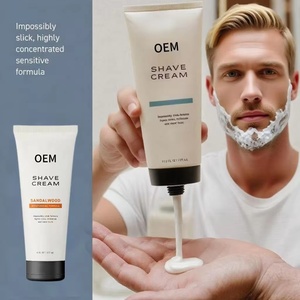 OEM/ODM Crème à raser biologique au bois de santal pour hommes Ultra-Slick et étonnamment supérieure combat les entailles et coupe les brûlures du rasoir - Product Image 4