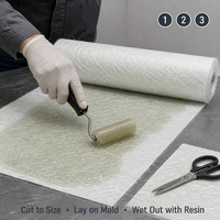 Tapis de fibres de verre coupées pour la construction de bateaux, pales d'éoliennes, pièces automobiles, produits FRP pour salles de bain, rouleau de tapis en fibre de verre