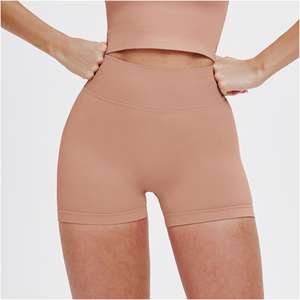 Shorts de sport sans couture grande taille, effet ventre plat, personnalisables, <span class=keywords><strong>pour</strong></span> la course et <span class=keywords><strong>le</strong></span> yoga, collection 2026, tendance - Product Image 3