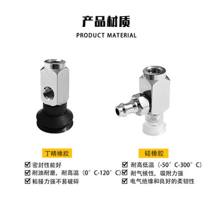 ถ้วยดูดสุญญากาศ ZP3 Y04 Y06 Y08 Y10 Y13 Y16 BS B5 04 1/4 นิ้ว เกลียวเกลียวมาตรฐาน แรงดูดสูง แบบนิวเมติก - Product Image 5