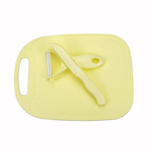 Juego de Utensilios de <span class=keywords><strong>Cocina</strong></span> ZH Brand ZH01002 con Pelador de Cuchilla de Cerámica, Tabla de Cortar de <span class=keywords><strong>Silicona</strong></span>, Cuchillo para Frutas y Mango de Plástico - Product Image 2