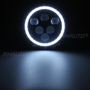 2PCS Phares LED ronds de 7 pouces avec DRL et Angel Eye pour Jeep/Wrangler Lada Niva 4x4 - Product Image 3