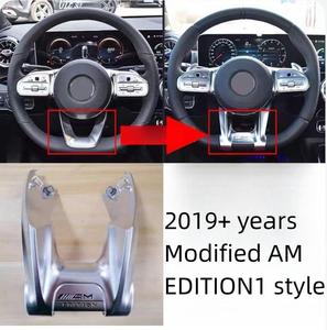 Marco de botón para volante de coche, decoración de soporte inferior para <span class=keywords><strong>Mercedes</strong></span> Benz AMG W204 W205 W206 809 2012-2023, piezas interiores - Product Image 6