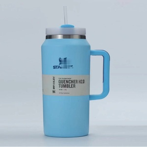 64oz công suất lớn xử lý <span class=keywords><strong>cup</strong></span> 304 thép không gỉ xe <span class=keywords><strong>cup</strong></span> thuận tiện ngoài trời với xử lý rơm cốc nước - Product Image 2