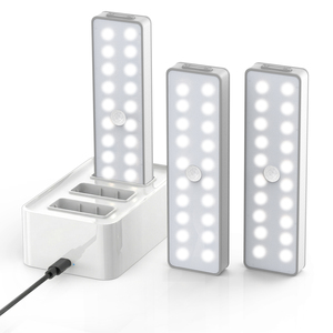 Closet <b>Lights</b> <b>with</b> Charging Station, LED Rechargeable Dimmable Cabinet <b>Light</b> <b>with</b> <b>Timer</b> & Motion Sensor, Wireless Night <b>Light</b> - Product Image 1