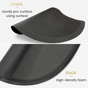 <span class=keywords><strong>Tapis</strong></span> de sol anti-fatigue en PVC et silicone noir personnalisables avec logo pour chaise de salon de coiffure et de beauté – Vente en gros à prix abordable - Product Image 3