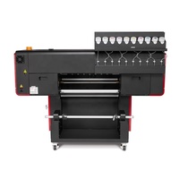 Nouvelle imprimante DTF de 24 pouces, 4 têtes d'impression Epson I3200, encre pigmentée, kit de secoueur de poudre de couleur néon entièrement automatique, certifié CE RoHS
