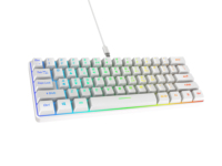 Clavier mécanique à membrane OEM ODM 61 touches, USB Type-C, rétroéclairage LED RVB arc-en-ciel, filaire, Plug and Play, fonction d'inclinaison réglable