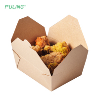 FULING 30 oz Récipients alimentaires à emporter Boîte à lunch jetable 45/49/66/96 oz Récipient alimentaire en papier kraft