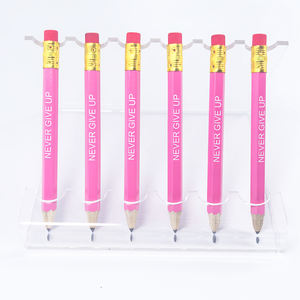 Crayons <span class=keywords><strong>de</strong></span> golf personnalisés <span class=keywords><strong>rose</strong></span> rouge avec gommes mini petits crayons faveurs <span class=keywords><strong>de</strong></span> douche <span class=keywords><strong>de</strong></span> bébé demi-crayons en bois hexagone en vrac aiguisés - Product Image 1