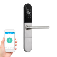Cerradura de puerta de hotel con tarjeta inteligente RFID de aleación de zinc con software de bloqueo gratuito