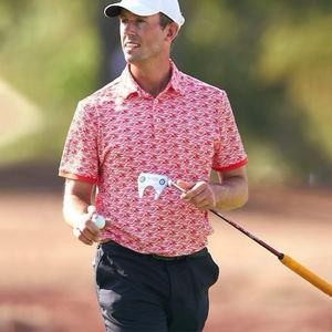 OEM imprimé luxe brodé 88% polyester 12% spandex pas cher logo personnalisé polo de golf premium t-shirts pour hommes - Product Image 4