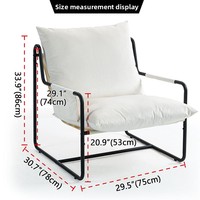 Fauteuil inclinable de loisir moderne nordique contemporain à touffe unique, cadre en bois massif, tissu, design de luxe léger, meubles de maison