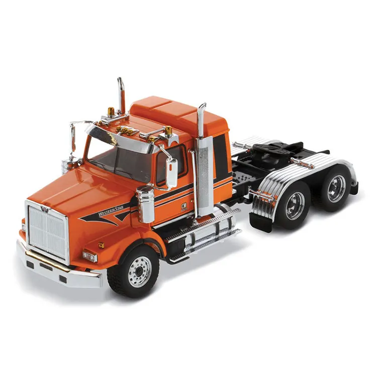 DM 1/50 Diecast Western Star 4900 SB Traktor LKW Kopf Modell Anhänger LKW Spielzeug