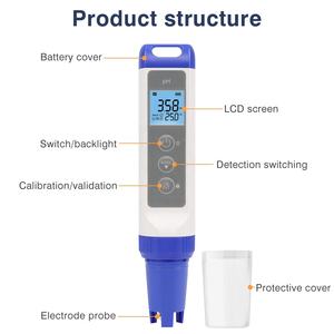 Preço de fábrica Medidor de <span class=keywords><strong>pH</strong></span> para Água Teste Pen Compact Digital <span class=keywords><strong>pH</strong></span> Pen para Aquarium Piscina Laboratório Bolso <span class=keywords><strong>pH</strong></span> Tester para Laboratório - Product Image 6