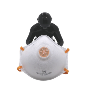 FFP2 使い捨て <span class=keywords><strong>3</strong></span> 層メルトブローン生地保護用呼吸器マスク 呼吸バルブ 調整可能なノーズクリップ 快適なフィット感 - Product Image 4