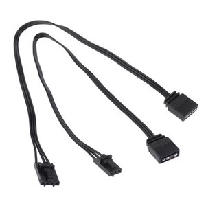 สายอะแดปเตอร์ 4Pin QL <span class=keywords><strong>LL120</strong></span> ICUE สำหรับ 3Pin HD ML Argb <span class=keywords><strong>Corsair</strong></span> 4 พิน เป็น 3 พิน ตัวควบคุม 5V SQC128 ตัวเชื่อมต่อไฟแบบซิงโครนัส ความยาว 25 ซม. - Product Image 1
