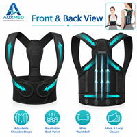 Correcteur de posture respirant pour le haut du dos, soutien ajustable pour les épaules, idéal pour la maison et le bureau