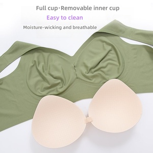 5XL siêu mỏng keo thạch đầy đủ bảo hiểm bán cố định áo ngực lớn cup liền mạch Push-up đàn hồi dây đeo thoải mái của phụ nữ đồ lót - Product Image 6