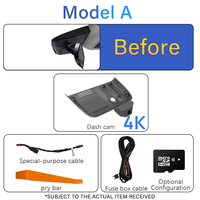 Caméra embarquée 4G pour CR-V, avant 2K, arrière 1080p, ajustement personnalisé Gen5 2017-2022, enregistrement en boucle automatique, vision nocturne, enregistreur vidéo