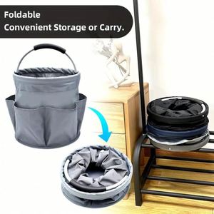Promotion Custom Logo Portable Foldable Picnic Basket Outdoor Handheld Travel Storage Toiletry Bag Garden Storage - Product Image 2