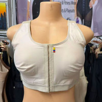 Débardeur de compression extensible pour femme avec fermeture soutien-gorge, idéal pour la récupération post-chirurgie et post-mastectomie
