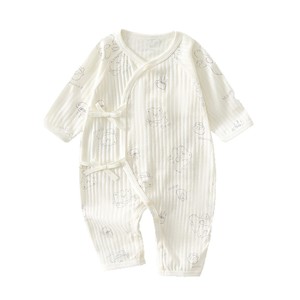 Combinaison bébé en pur coton, tricot fin, unisexe, avec étiquette, pour nouveau-né, à porter en été - Product Image 5