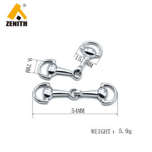 Hebilla de metal de zapato de anillo doble decorativo de metal de zinc para accesorio elegante - Product Image 6