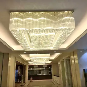 Lampe de luxe Département Magasin Banquet Personnalisé Projet Led Plafond Lustre Lumière