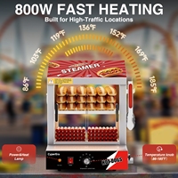 Machine à hot-dogs à 2 niveaux avec chauffe-pains