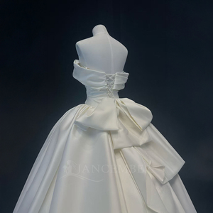 ชุดเจ้าสาวผ้าซาตินทรงระบายสำหรับ NT74ชุดราตรีนางเงือก/ทรัมเป็ตยาวประดับด้วยคริสตัลลายดอกไม้ทันสมัยสุดพิเศษ - Product Image 5