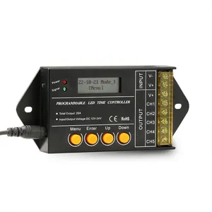 A single mode can set up to 50 time nodes Type C TC420SJ Programmable Time LED Controller