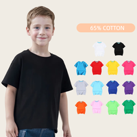 Prix d'usine T-shirt en coton doux pour hommes et enfants 180Gsm Coton Polyester Motifs personnalisés et Patchwork Tissu tricoté Design imprimé