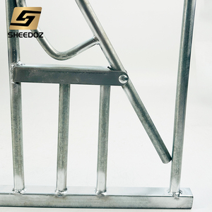 Điều Kiện Mới Mạ Kẽm Chăn Nuôi Trung Chuyển Máng Duy Nhất Bunk Thiết Bị Với Headlock Cho Trang Trại Gia Súc Bán Thực Phẩm Trang Trại Hàng Rào - Product Image 4