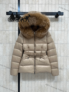 Chaqueta de Plumón de Lujo para Mujer, Chaqueta de Plumón con Capucha de Piel de Zorro Canadiense, Relleno de Plumón de Pato Blanco de Poliéster - Product Image 6