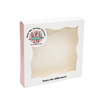 Imprimé personnalisé créatif pain pâtisserie beignet Macaron Brookie noix Dessert papier emballage boîte d'expédition pliable biscuits présentoir