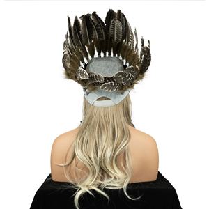 印度羽毛头饰服装，适合舞台表演、拍照、剧院舞蹈 - 男女通用，成人，耐用，轻便，有现货 - Product Image 4