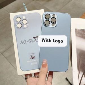 Nuevo vidrio esmerilado para iPhone 17 16 <span class=keywords><strong>Pro</strong></span> Max 15 Estuches para teléfonos Durable TPU Lente de una pieza Película Diseño comercial - Product Image 2