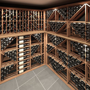 Tủ rượu gỗ nguyên khối, kiểu dáng cổ điển, chất lượng cao, có thể tùy chỉnh - Product Image 1